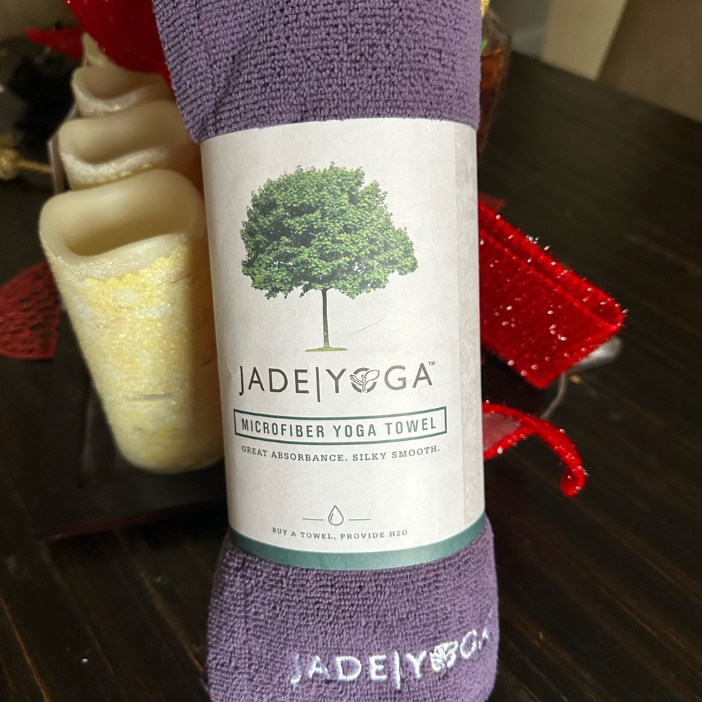 Jade Yoga Purple Microfiber Towel